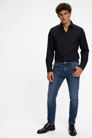 Chemise regular - Noir