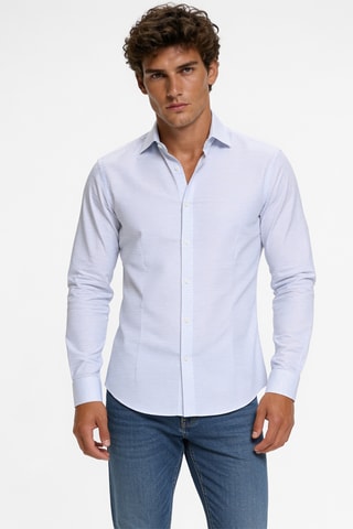 Chemise slim - Ciel