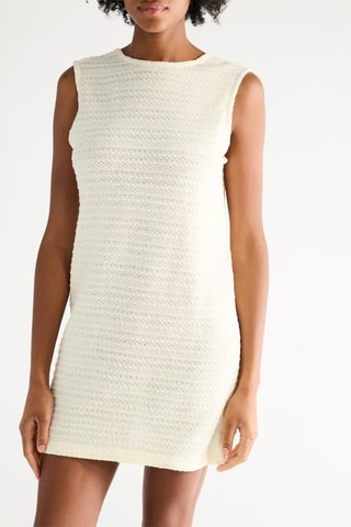 Robe courte sans manches - Beige