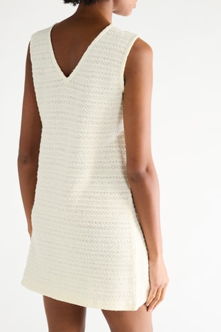 Robe courte sans manches - Beige