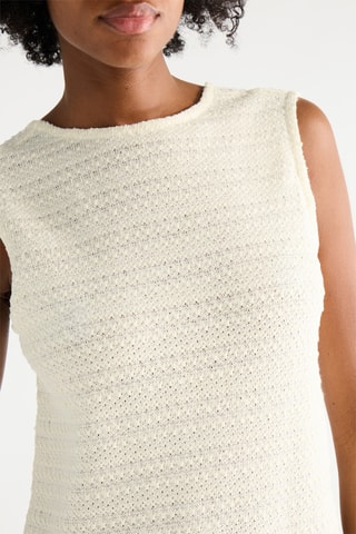 Robe courte sans manches - Beige