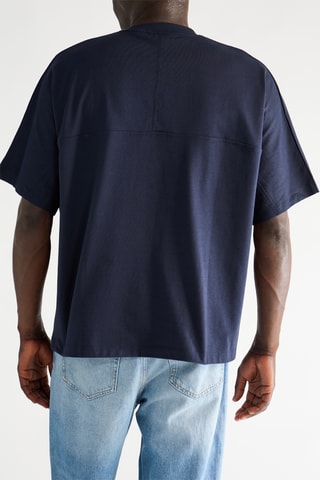 T-shirt oversize - Bleu marine