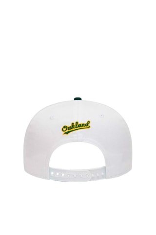 Cappellino White Crown Patches 9 Fifty Oakath - Bianco e verde