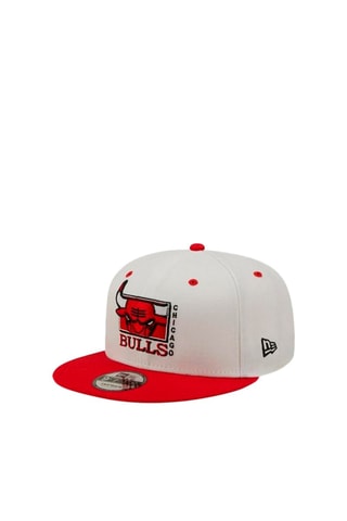 Cappellino White Crown 9 Fifty Chicago Bulls - Bianco e rosso