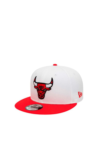 Cappellino White Crown Patches 9 Fifty Chibul - Bianco e rosso