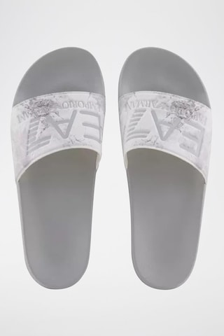 Ciabatte slider - Grigio e bianco