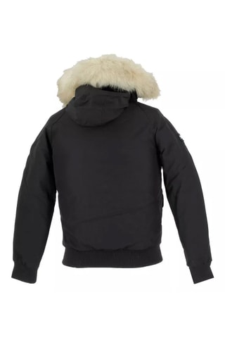 Parka corto con cappuccio - Nero
