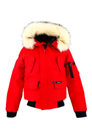 Parka con cappuccio - Rosso