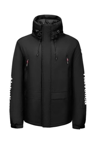 Piumino con cappuccio Alaska - Nero