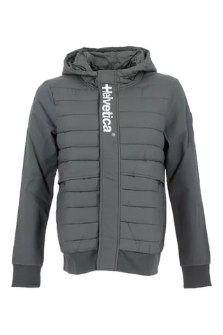 Piumino con cappuccio Courchevel - Grigio