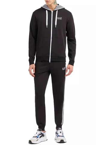 Felpa con cappuccio e pantaloni sportivi - Nero