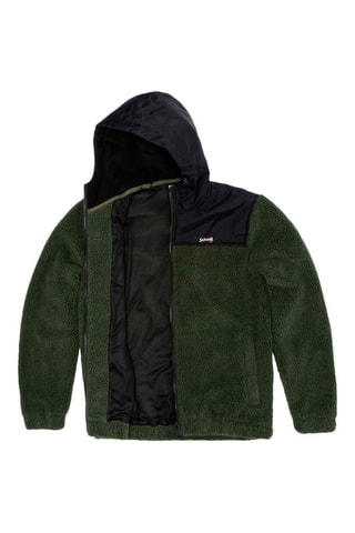 Felpa in pile con cappuccio Swward1 - Kaki