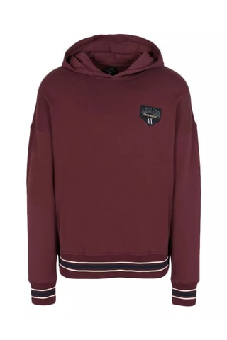Felpa con cappuccio - Rosso
