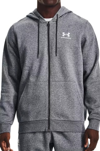 Felpa UA Essentieal Fleece FZ - Grigio