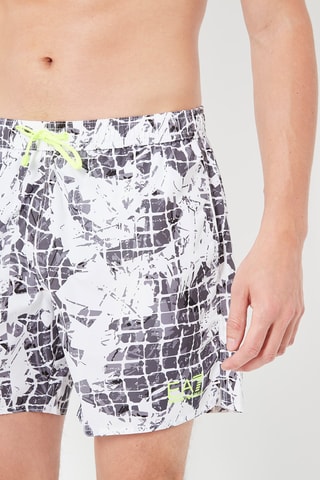 Costume shorts - Bianco e grigio