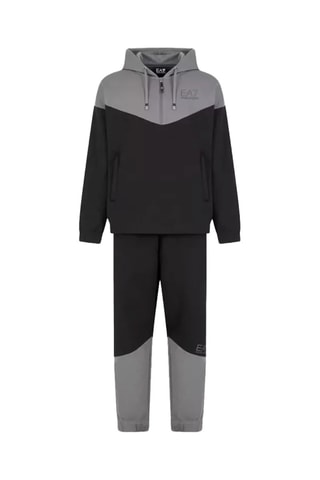Felpa e pantaloni sportivi - Nero e grigio