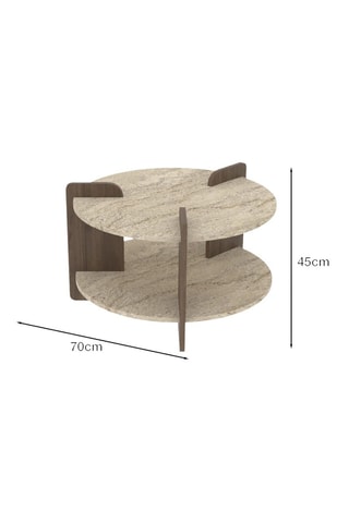 Table basse - 70 x 45 x 70 cm
