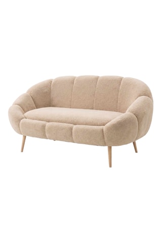 Canapé - Beige - 2 places - En polyester
