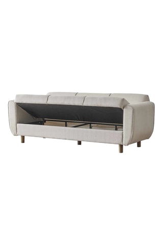 Canapé convertible - Beige - 3 places - En lin