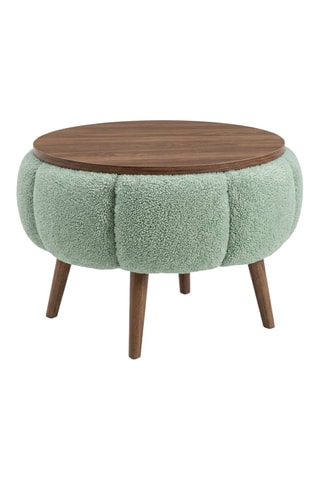 Pouf - Vert - En tissu wellssoft