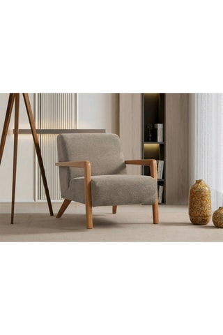 Fauteuil - Beige - En polyester