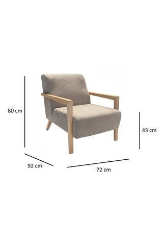 Fauteuil - Beige - En polyester