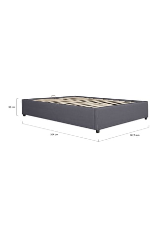 Canapé abatible con somier Otto - Cama de 140 x 190 cm