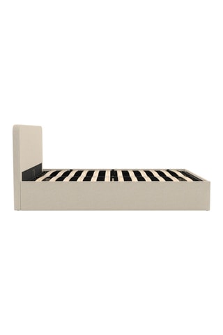 Canapé abatible con somier y cabecero redondo Louise - Cama de 140 x 190 cm