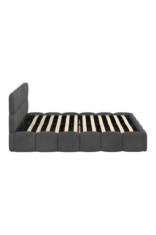 Canapé abatible de terciopelo con somier y cabecero Bubble 140 x 190 cm