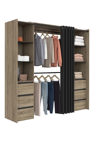 Perchero extensible Justine - 120/180 x 180 x 50 cm