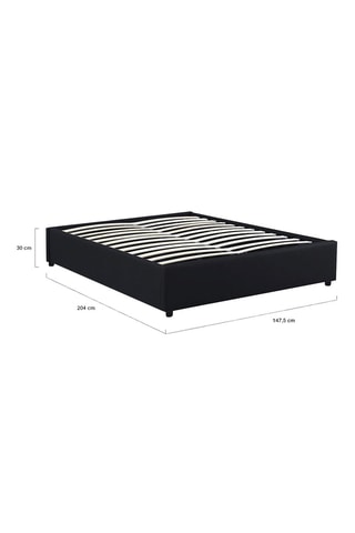 Canapé abatible con somier Otto - Cama de 140 x 190 cm