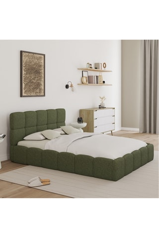 Canapé abatible con somier de madera Bubble - Cama de 140 x 190 cm