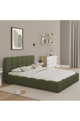 Canapé abatible con somier de madera Bubble - Cama de 160 x 200 cm