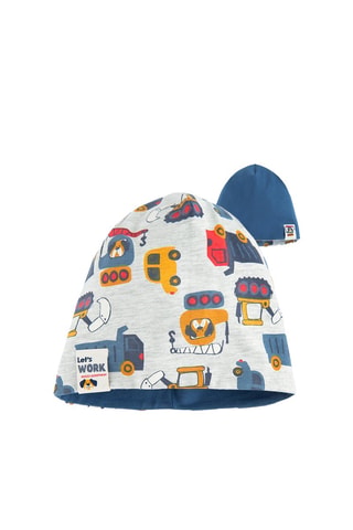 Bonnet réversible - Beige