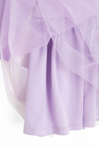 Vestido bi-matéria - Malva