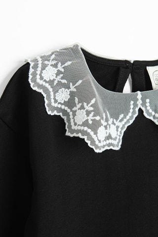 Vestido efeito ilusório - Preto