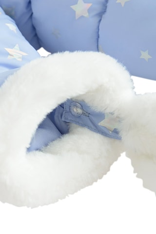 Blusão com capuz - Azul-celeste