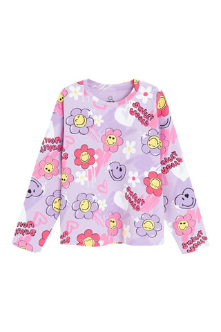 T-shirt Smiley - Rosa