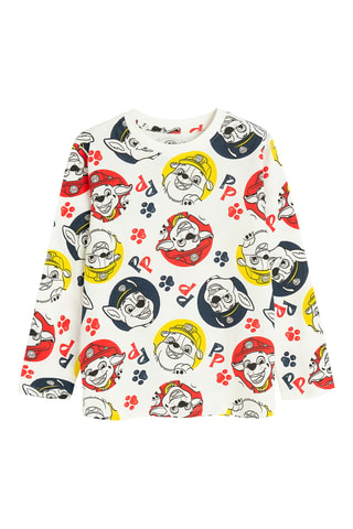 3 t-shirts Patrulha Pata - Vermelho e azul-marinho