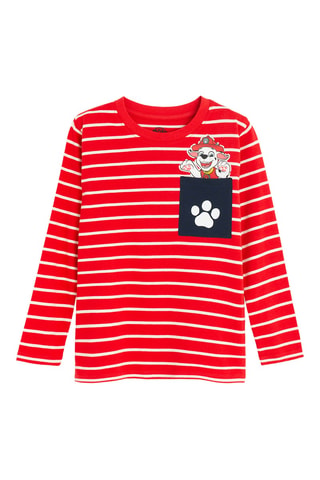 3 t-shirts Patrulha Pata - Vermelho e azul-marinho
