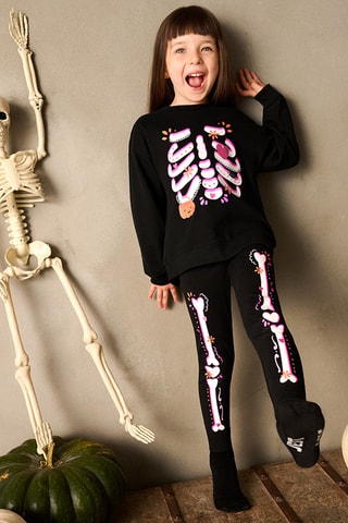 Sweat e leggings - Preto