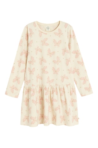 Vestido e leggings - Rosa e cru