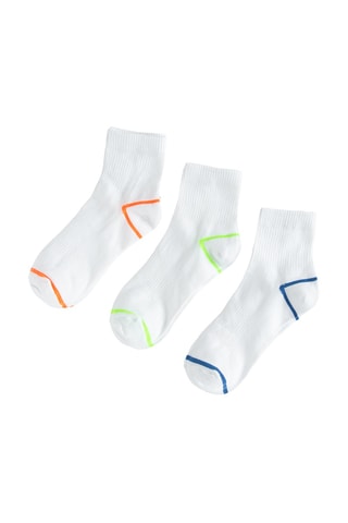 3 paires de chaussettes - Blanc
