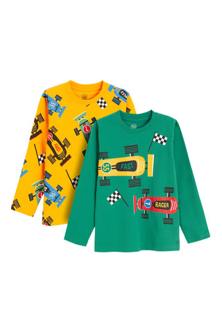 2 t-shirts - Verde e amarelo
