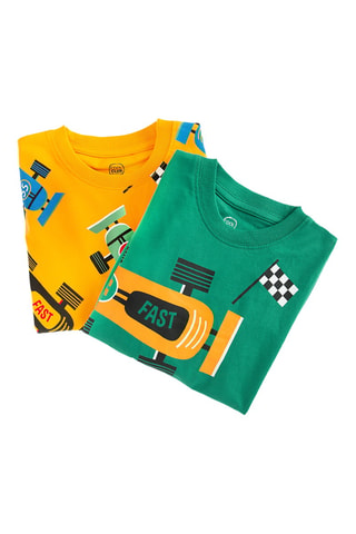 2 t-shirts - Verde e amarelo