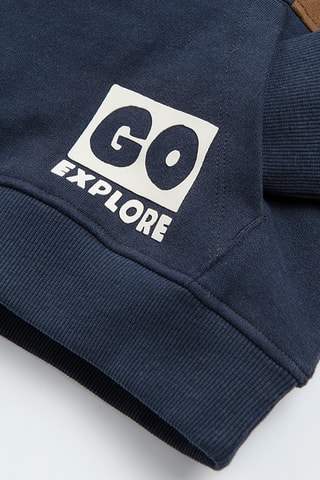 Sweat à capuche - Bleu marine