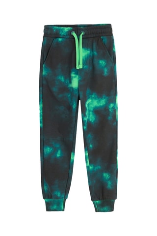 Calças de treino tie and dye - Preto