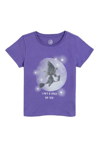T-shirt Violet chiné