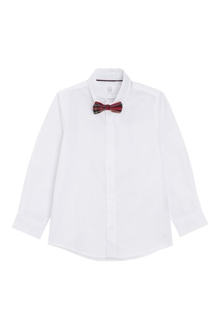 Camisa e laço - Branco