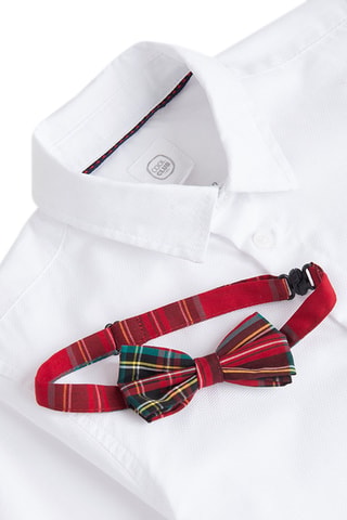 Camisa e laço - Branco